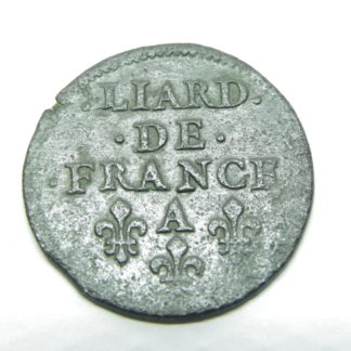 LIARD de FRANCE LOUIS XIV 1656, LE GRAND OU ROI SOLEIL TTB REVERS