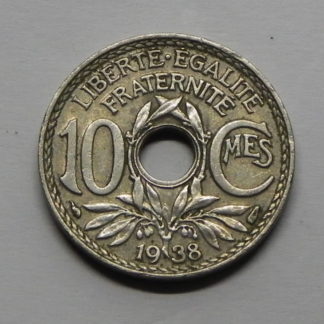 piece-de-monnaie-10-Centimes-LINDAUER-1938-SUP-AV