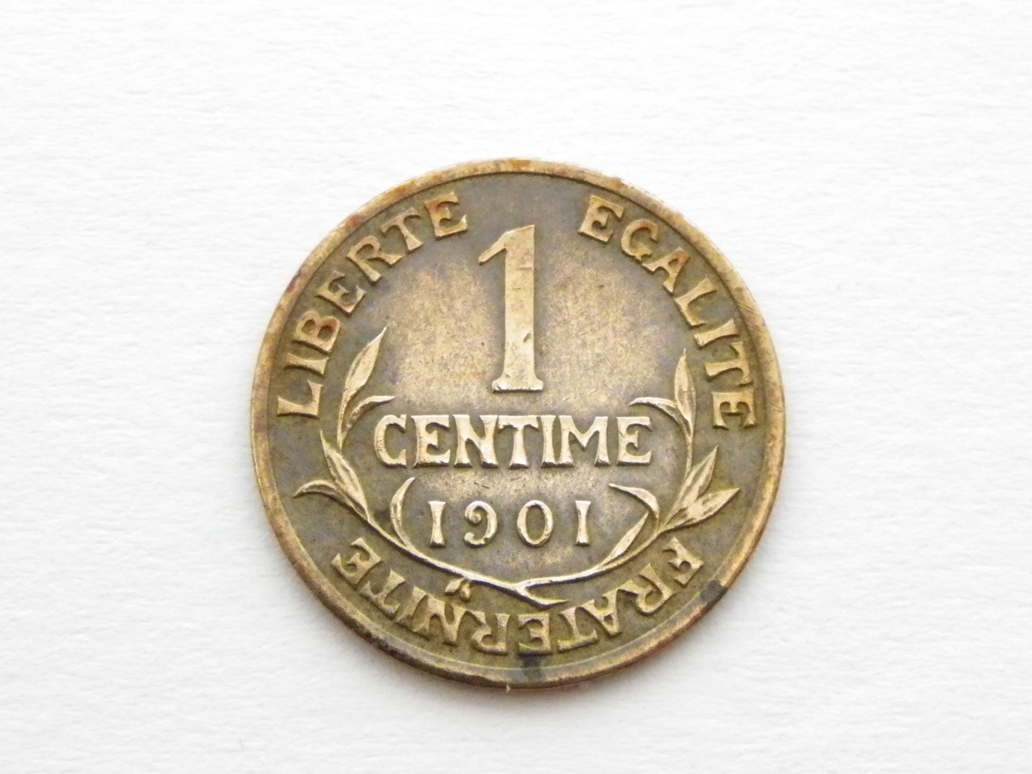 Trouver Une Pièce De 1 Centime Par Terre 1 centime Daniel-Dupuis 1901 SUP