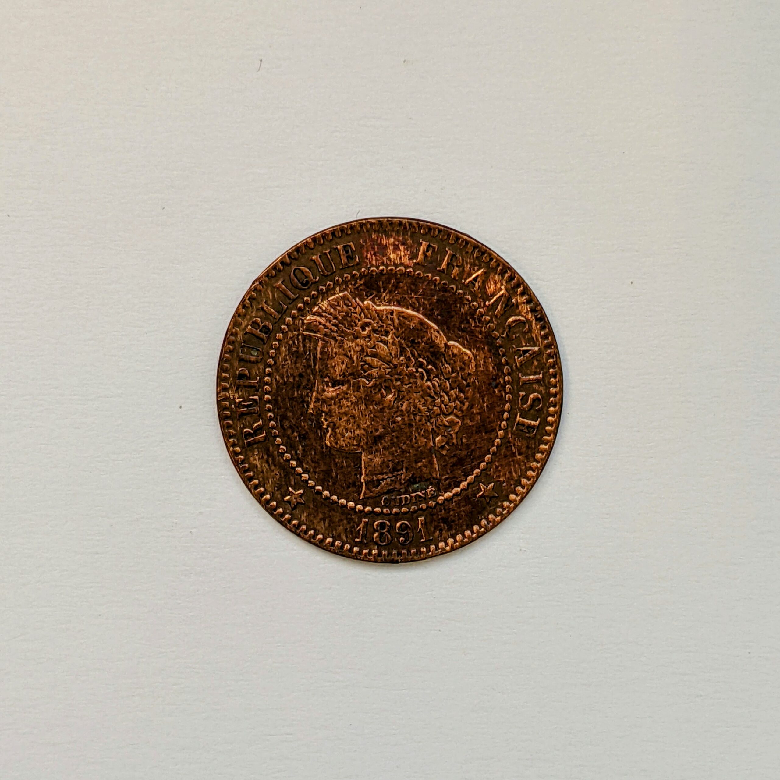 FRANCE 2 CENTIMES CERES 1878 A (Paris) TTB (G105) - Boutique Loisir et