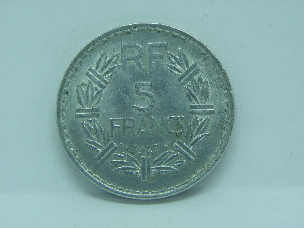 Pi Ce De Monnaie De Francs Lavrillier Aluminium