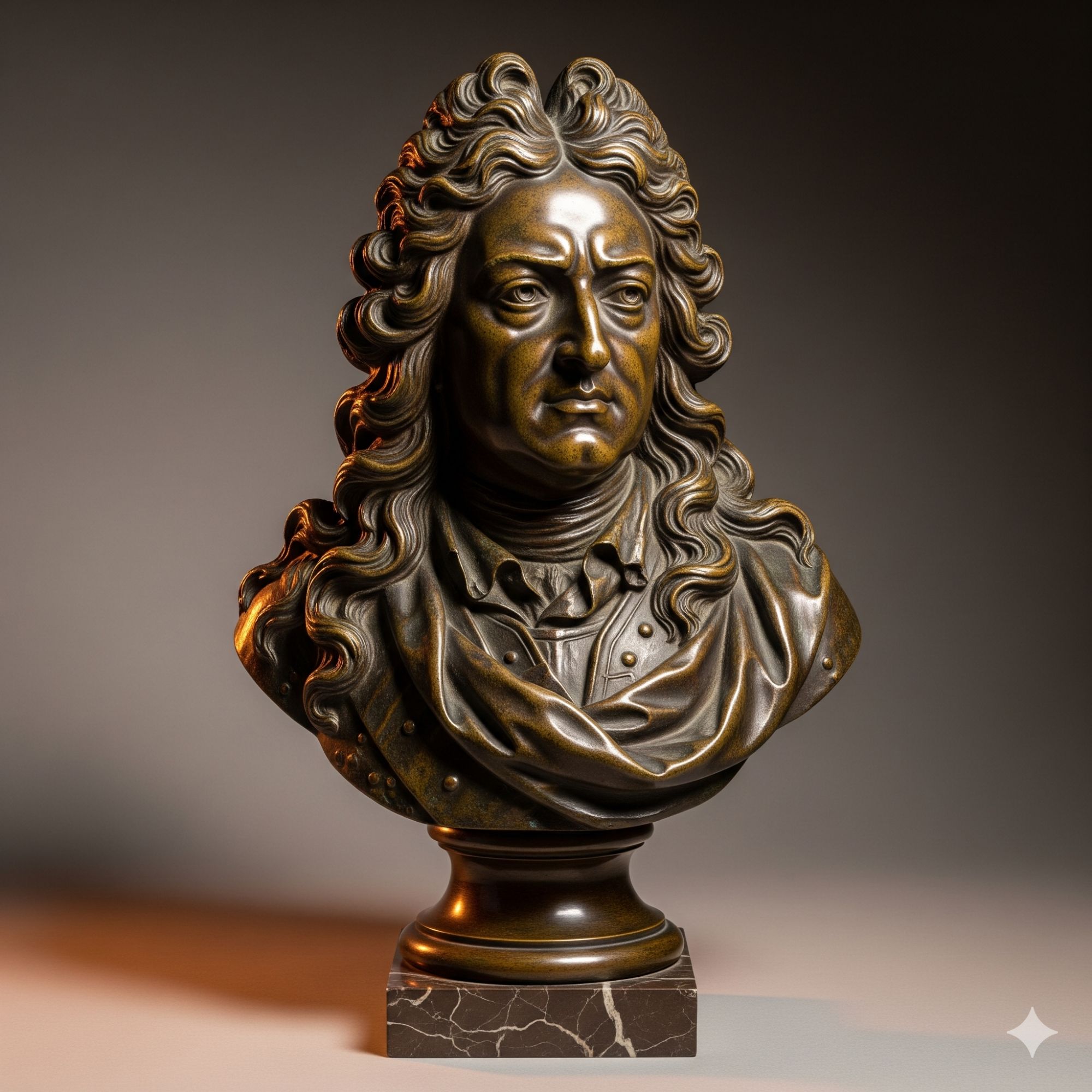 Voici le buste de Louis XIV âgé
