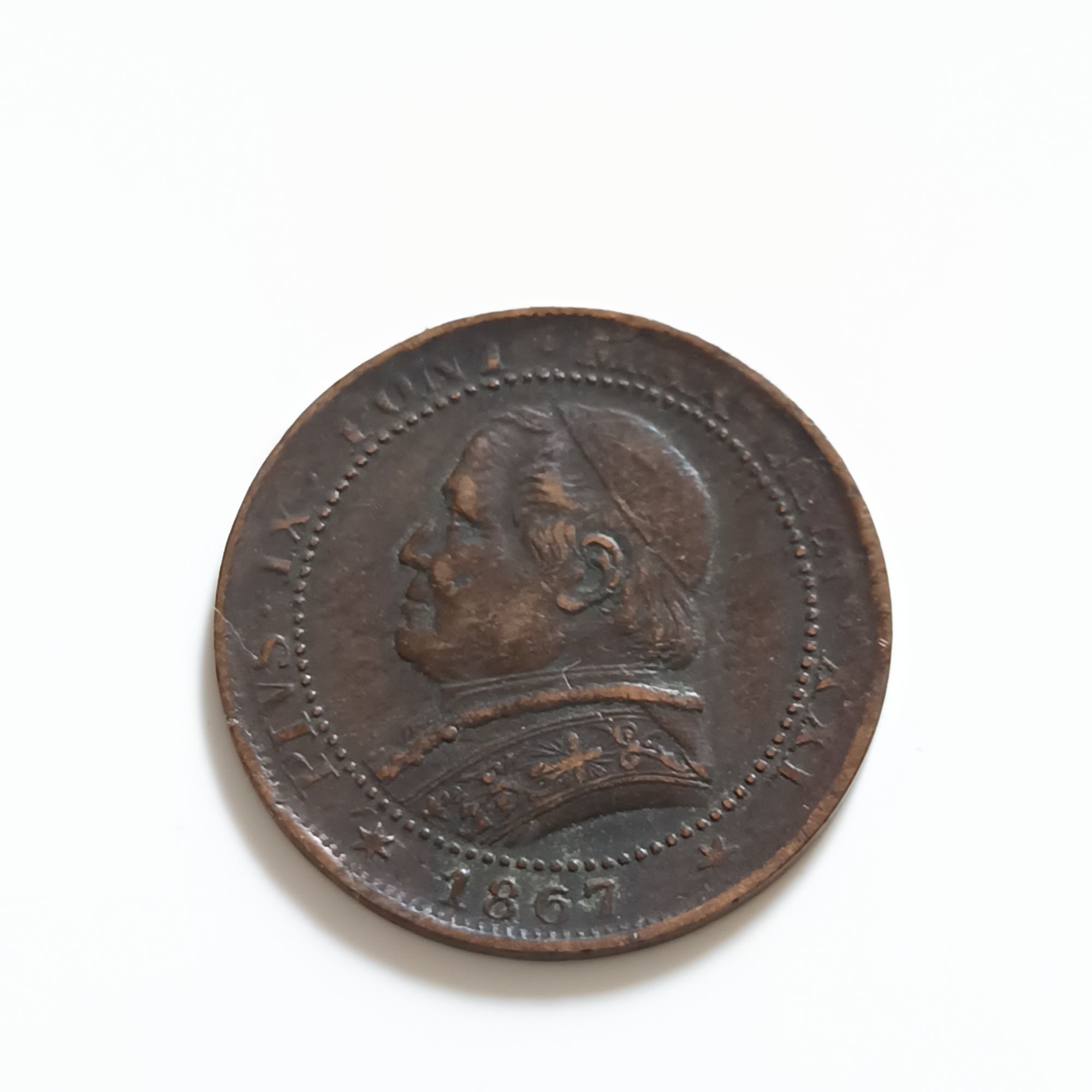 1 soldo 1867 revers