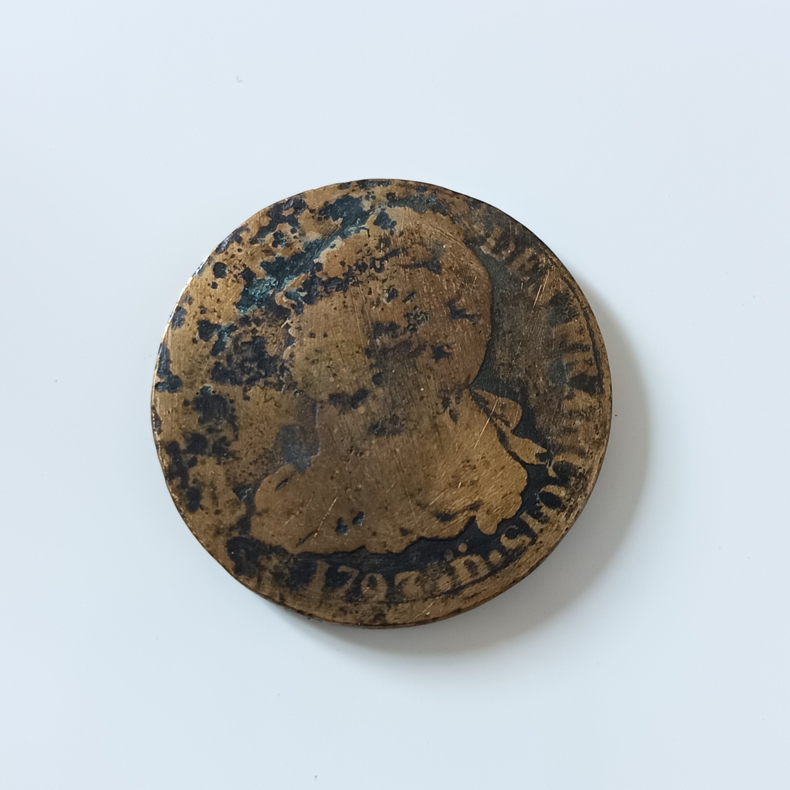 2 sols aux faisceaux 1793 Roanne avers