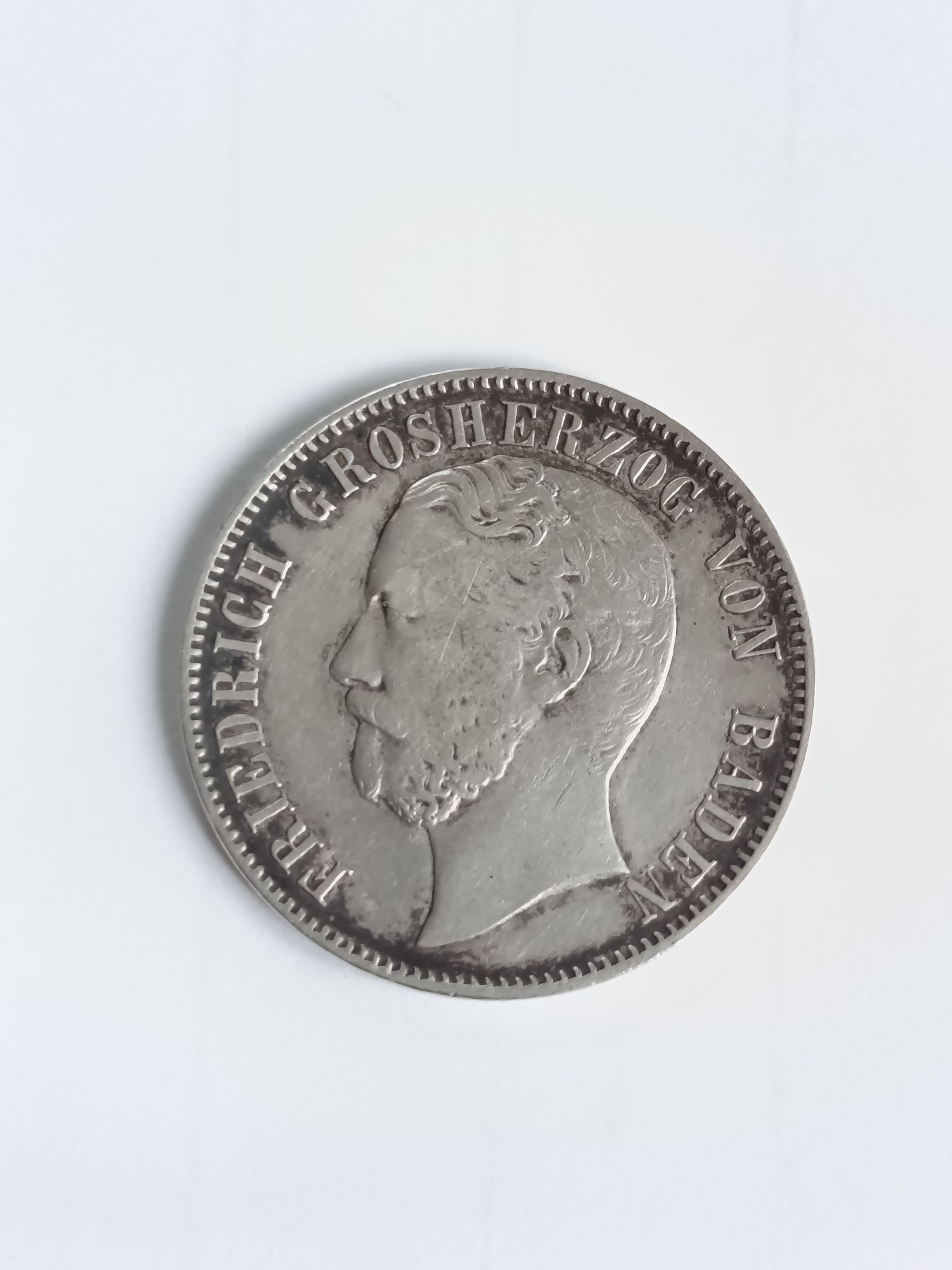 ALLEMAGNE - GRAND-DUCHÉ DE BADE - FRÉDÉRIC Ier 1 Gulden 1867