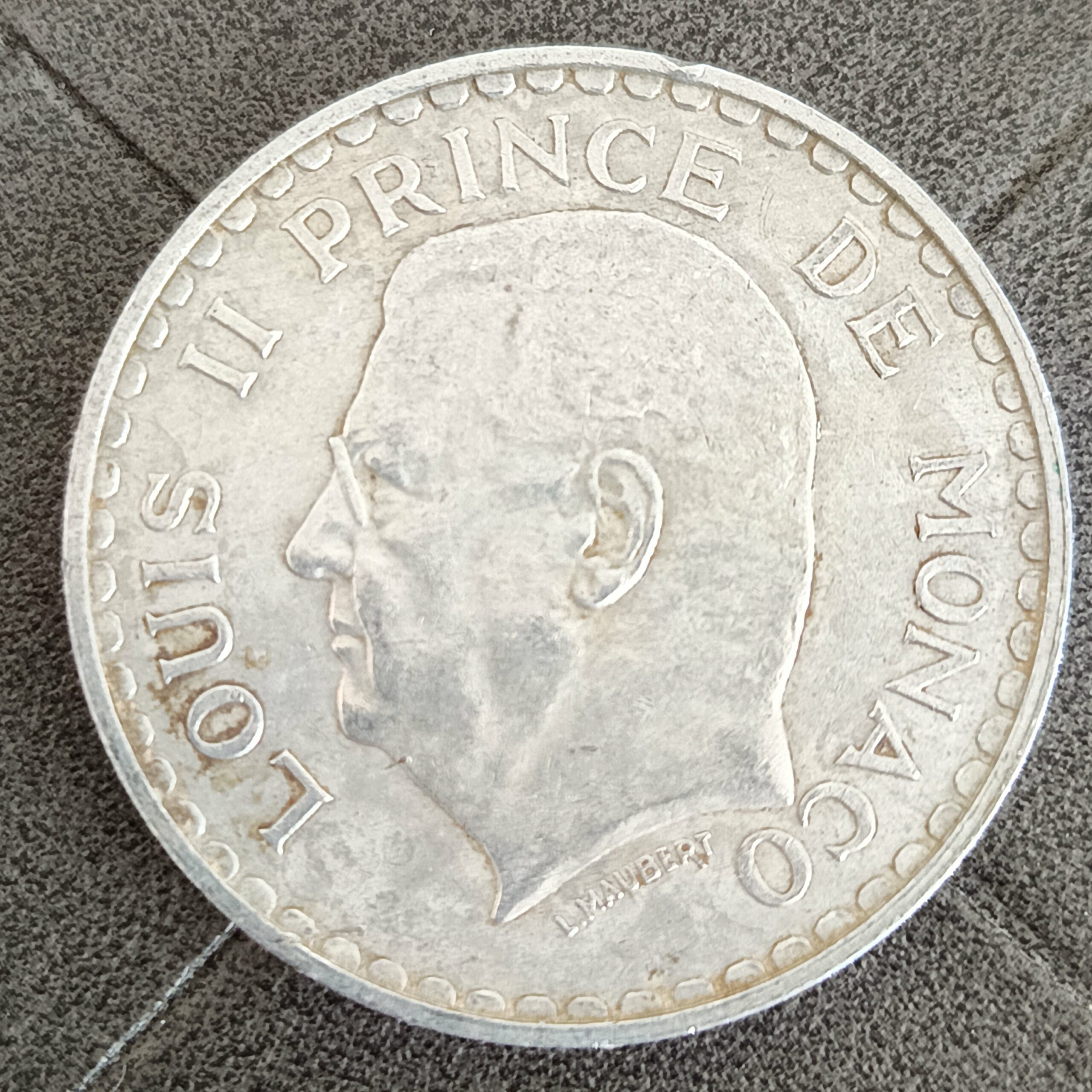 MONACO - PRINCIPAUTÉ DE MONACO - LOUIS II 5 Francs 1945 Paris